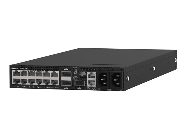 DELL EMC Switch S4112T 12 x 10GBaseT 3 x 100GbE QSFP28 IO to FAN 2 x AC PSU OS10