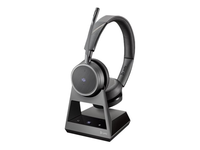POLY Voyager 4220-M Office USB-A Stereo Bluetooth Headset für PC Tischtelefon Mobiltelefon Microsoft Teams zertifiziert