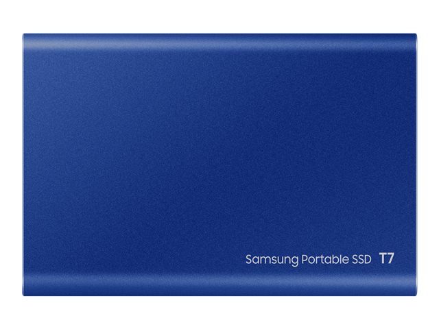 Produkt Rückseite SAMSUNG Portable SSD T7 1TB extern USB 3.2 Gen 2 indigo blue