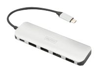 DIGITUS USB 3.0 Type-C HUB mit Ladefunktion 4x USB 3.0 Ports 1x USB Type-C Port