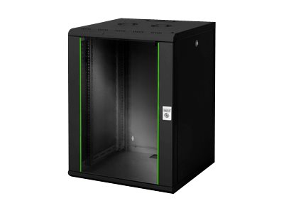 DIGITUS 16HE Wandgehäuse Unique 820x600x600mm Farbe Schwarz RAL 9005
