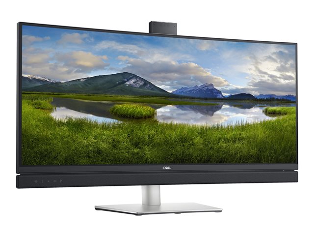 DELL Curved Video Conferencing Monitor 86,7cm 34,1Zoll 3440x1440 21:9 IPS Antiglare 300cd/m2 60Hz 5ms HDMI DP USB