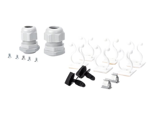 DIGITUS LWL-Spleissbox 1HE Schnellverschluss leer ohne Frontblende inkl. M20/M25 Verschr. grau