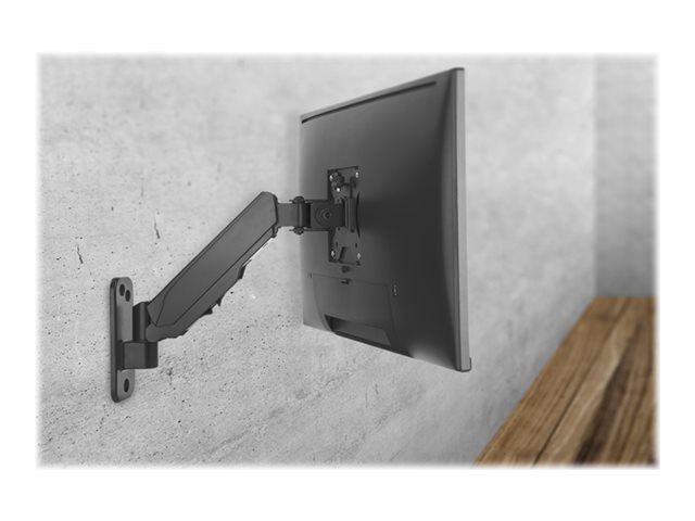 DIGITUS DA-90396 Single Gasdruckfeder Monitor Wand-Halter 43,18-81,28cm 17-32Zoll 8 kg max. schwarz