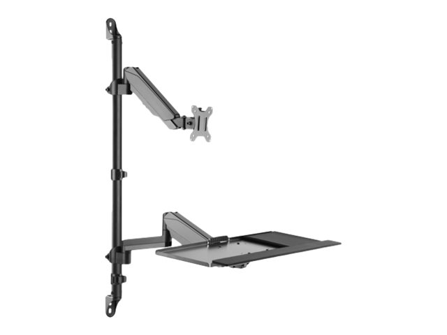 DIGITUS Flexibler Steh/Sitz Arbeitsplatz zur Wandmontage Single Monitor