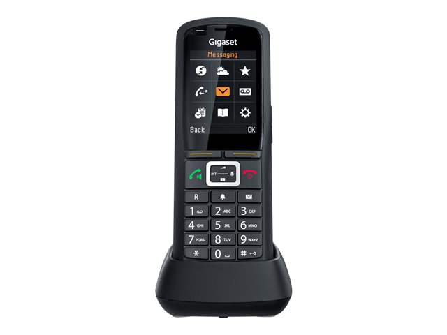 GIGASET PRO R700H DECT Mobilteil 2,4 Zoll 6,1 cm TFT Display IP65 Staub- Spritzwassergeschützt stossfest Vibrationsalarm NiMH Akkus
