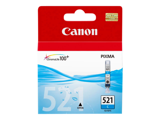 CANON CLI-521C Tinte cyan Standardkapazität 9ml 505 Seiten 1er-Pack
