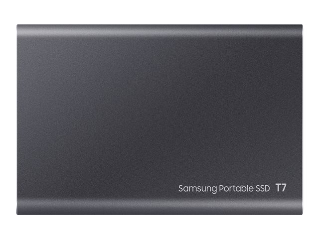 Produkt Rückseite SAMSUNG Portable SSD T7 1TB extern USB 3.2 Gen 2 titan grey