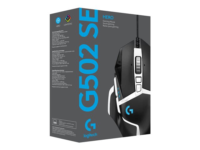 LOGITECH G502 SE HERO Gaming Mouse BLACK AND WHITE SE EER2