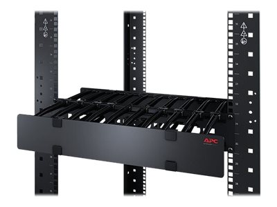 APC 3U Horizontal Cable Manager 6 Fingers top and bottom