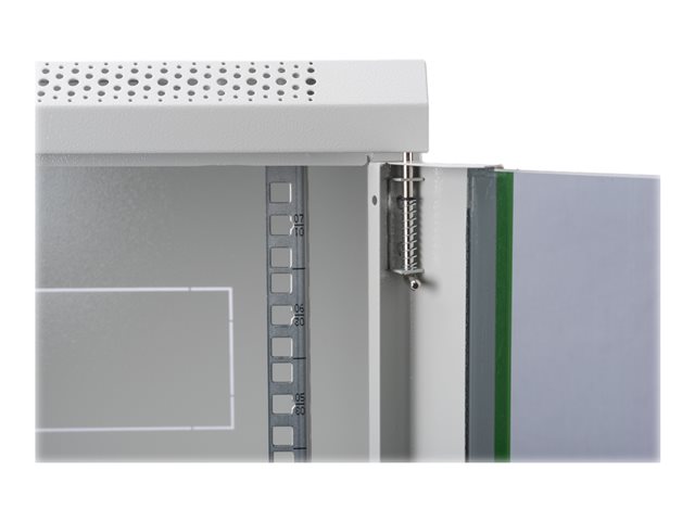 DIGITUS 48,3cm 19Zoll Wandschrank 9HE SoHoline RAL7035 grau ohne Boden 505mmx600mmx450mm