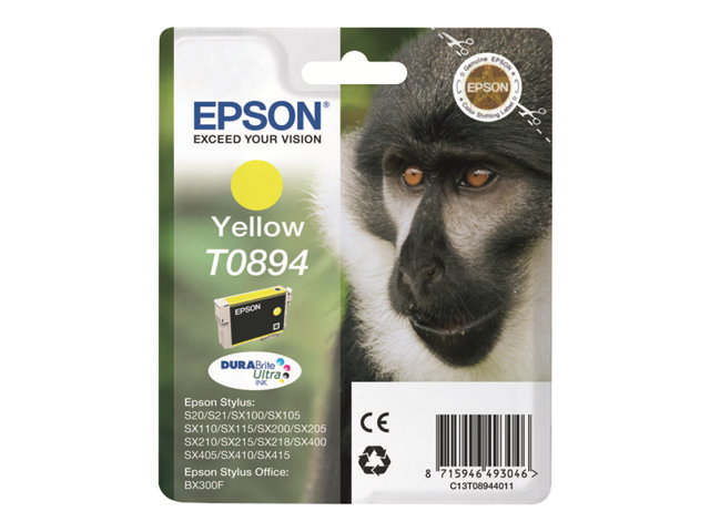 EPSON T0894 Tinte gelb kleine Kapazität 3.5ml 1-pack blister ohne Alarm