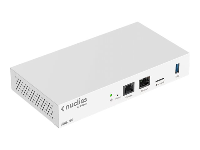 D-LINK DNH-100 Nuclias Connect Wireless Controller für bis zu 100 Access Points 1x 10/100/1000Base-T 1x USB 3.0 1x Micro SD Slot