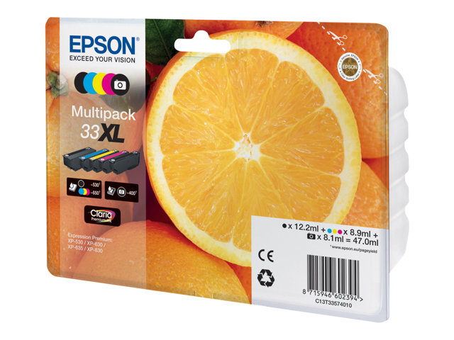 EPSON 33XL Multipack non-tagged - Claria Premium Ink Orange