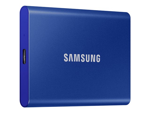 Produkt Links Vorne SAMSUNG Portable SSD T7 1TB extern USB 3.2 Gen 2 indigo blue
