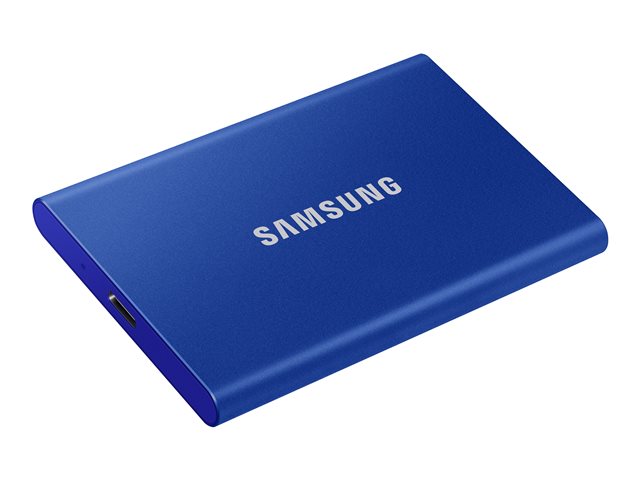 Produkt Links Vorne SAMSUNG Portable SSD T7 1TB extern USB 3.2 Gen 2 indigo blue