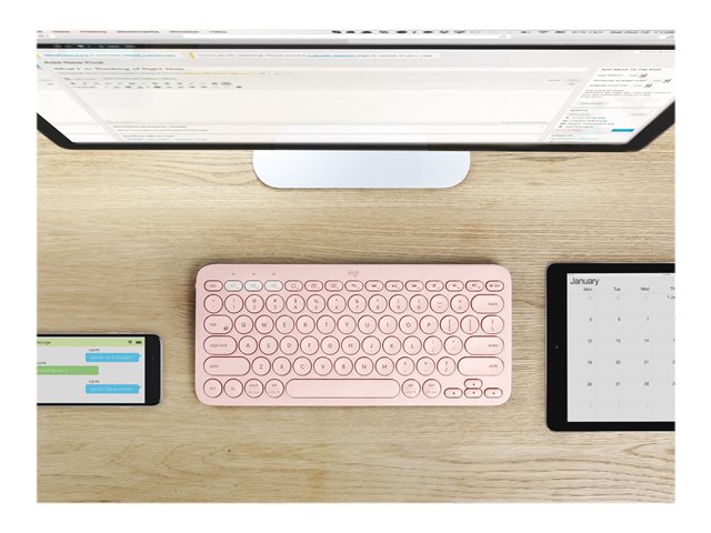 LOGITECH K380 Multi-Device Bluetooth Keyboard ROSE (DE)