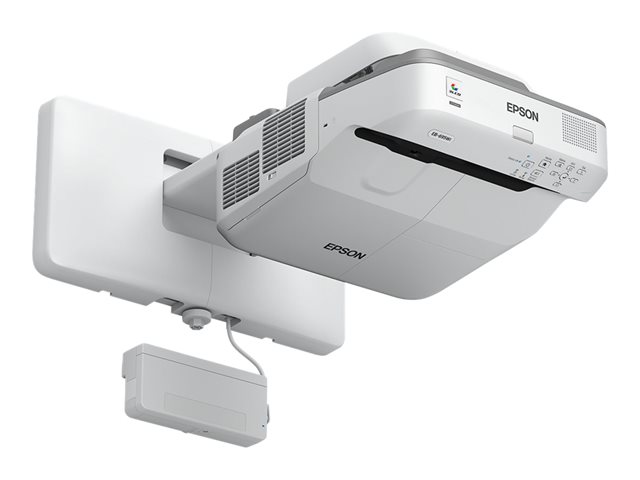 Produkt Links Vorne EPSON EB-695Wi 3LCD WXGA interaktiver Ultrakurzdistanzprojektor 1280x800 16:10 3500 Lumen 16W Lautsprecher