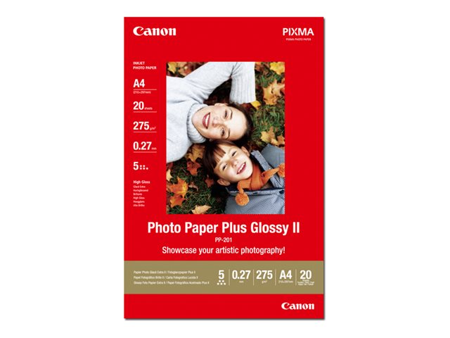 CANON PP-201 plus Foto Papier inkjet 260g/m2 A4 20 Blatt 1er-Pack