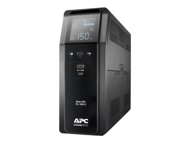 APC Back UPS Pro BR 1600VA Sinewave 8 Outlets AVR LCD interface