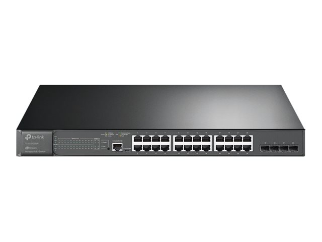 TP-LINK TL-SG3428MP JetStream 28-Port-Gigabit L2 Managed OMADA Switch 24× Gigabit PoE+ 4× Gigabit SFP 1x RJ45/Micro-USB Console Port