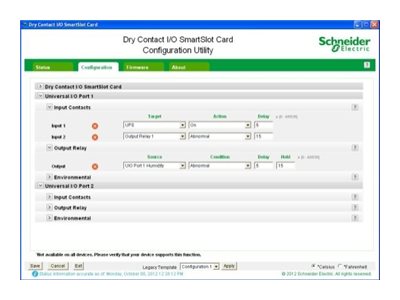 APC Dry Contact I/O SmartSlot Card