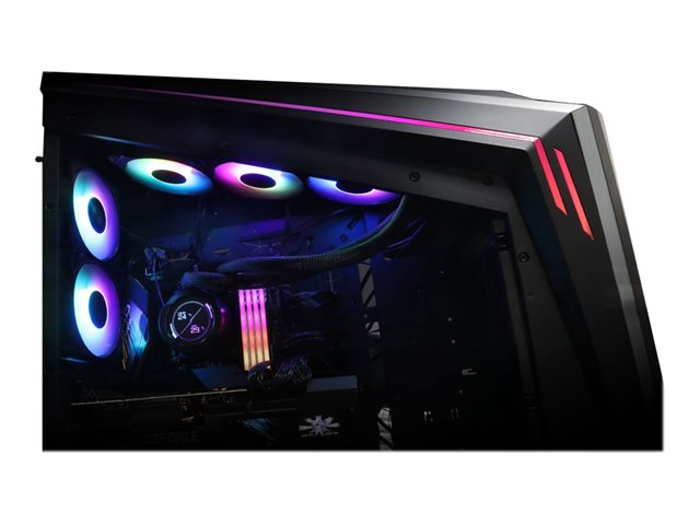 GIGABYTE AORUS WATERFORCE X 360 All-in-one Liquid Cooler with Circular LCD Display RGB Fusion 2.0 Triple 120mm ARGB