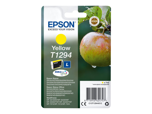 EPSON T1294 Tinte gelb hohe Kapazität 7ml 1-pack blister ohne Alarm