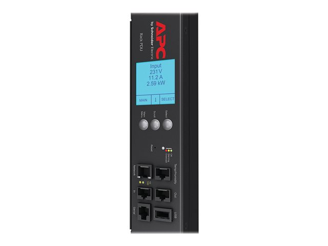 APC Rack PDU 2G Metered ZeroU 16A 230V (18)C13 & (2)C19 Cord Length (0 meters) IEC320