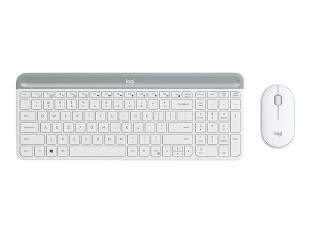 LOGITECH Slim Wireless Keyboard and Mouse Combo MK470 - OFFWHITE - DEU - CENTRAL