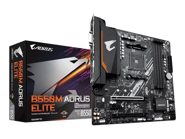 GIGABYTE B550M AORUS ELITE AM4 DDR4 2xM.2 4xSATA HDMI DVI mATX MB