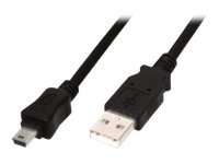 ASSMANN USB2.0 Anschlusskabel USB A auf USB mini B 5pin M/M beige 2m bulk