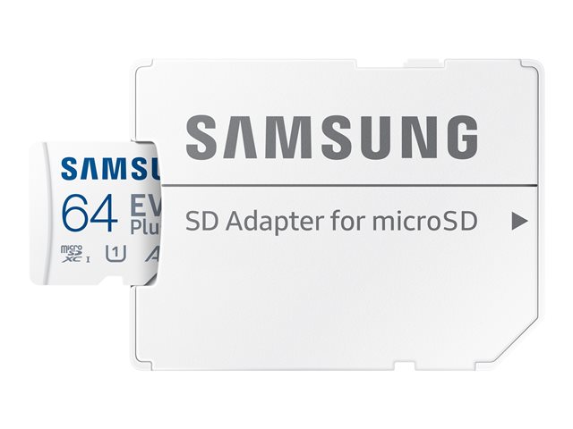 SAMSUNG EVO Plus 64GB microSDXC UHS-I U1 130MB/s Full HD Speicherkarte inkl. SD-Adapter