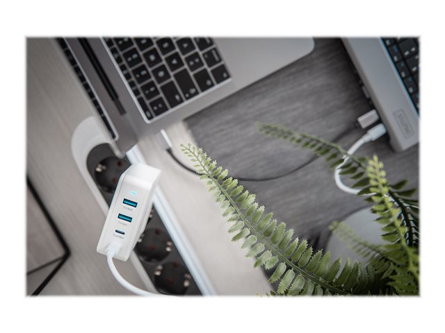 DIGITUS USB-C Wall Charger 100W PD 3.0 2x USB-C 2x USB-A white
