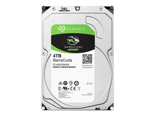 SEAGATE Desktop Barracuda 5400 4TB HDD 5400rpm SATA serial ATA 6Gb/s NCQ 256B cache 8,9cm 3,5Zoll BLK