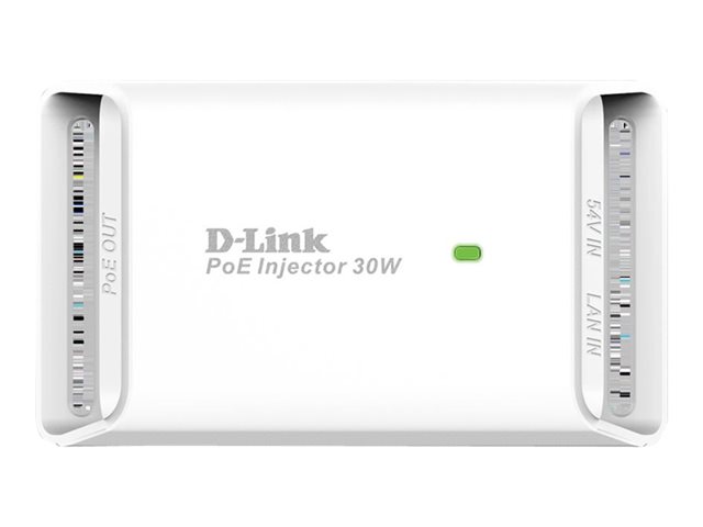 D-LINK DPE-301GI Gigabit PoE+ Injector Übertragung von Daten und bis zu 30 Watt elektrische Leistung an PoE-fähige Geräte zB APs Cam
