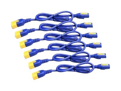 APC Power Cord Kit 6 EA Locking C13 to C14 0.6m Blue