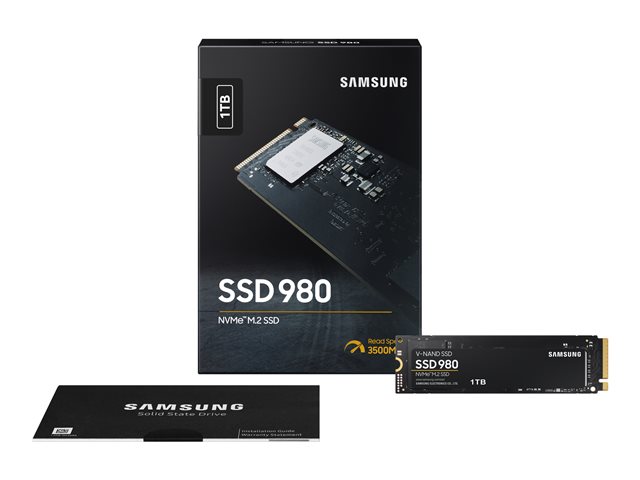 SAMSUNG 980 Basic SSD 1TB M.2 NVMe PCIe 3.0 3.500 MB/s read 3.000MB/s write