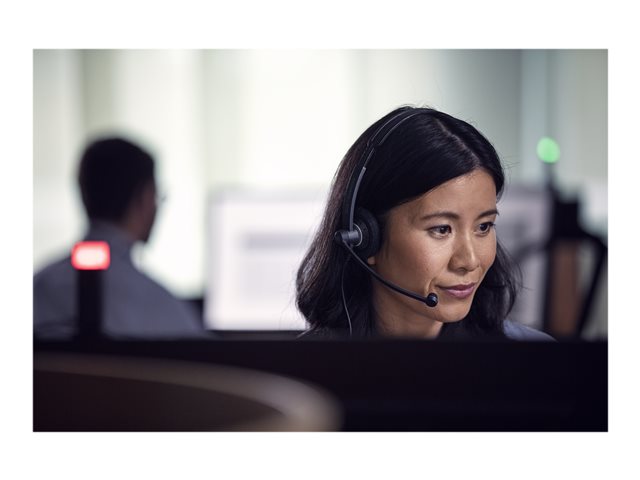 Anwendungsbeispiel Links Vorne EPOS SENNHEISER IMPACT SC 60 USB ML Stereo USB Headset mit In-Line Call Control zertifiziert für Microsoft Teams (EPOS Connect erf.)