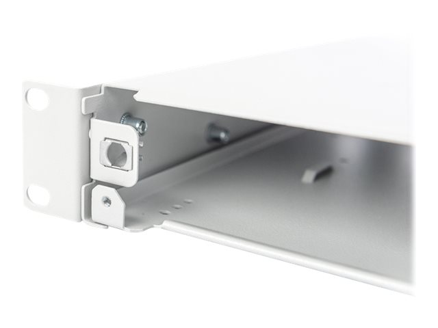 DIGITUS LWL-Spleissbox 1HE Schnellverschluss leer ohne Frontblende inkl. M20/M25 Verschr. grau