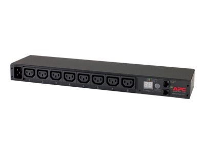 APC Rack PDU Metered 1U 16A 230V 8C13 Input Connections IEC-320 C20