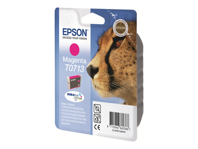 EPSON T0713 Tinte magenta Standardkapazität 5.5ml 1-pack blister ohne Alarm