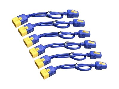 APC Power Cord Kit 6 EA Locking C19 to C20 1.8m Blue