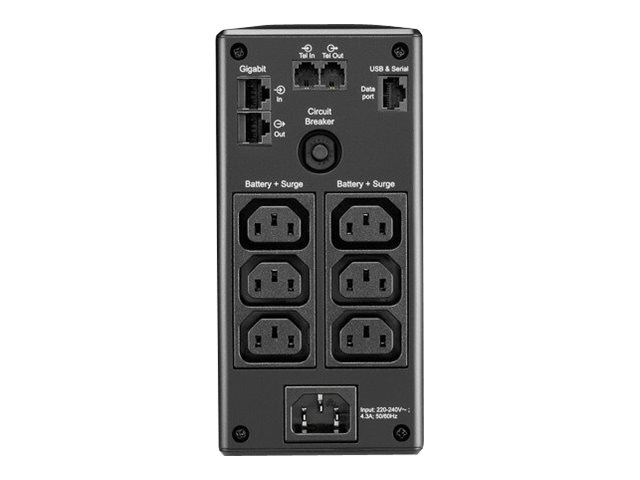 APC Back UPS Pro BR 900VA 6 Outlets AVR LCD Interface