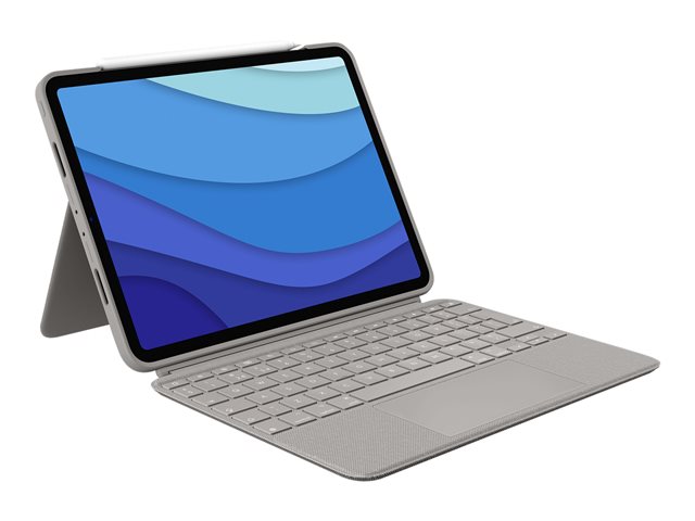 LOGITECH Combo Touch for iPad Pro 27,9cm 11Zoll 1st 2nd and 3rd generation - SAND - INTNL (UK)