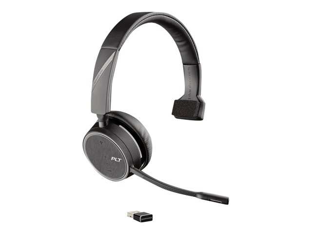 POLY Voyager 4210 UC USB-A inkl. Station Bluetooth Mono Headset inkl. Tischladegerät für PC/Mobiltelefon