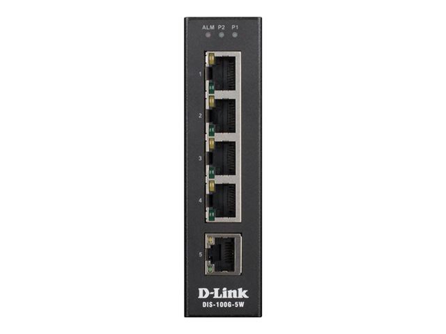 D-Link Industrial 5-Port Unmanaged Switch w/5 x GE-ports