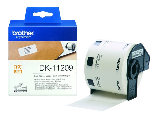 BROTHER P-Touch DK-11209 die-cut adress label small 29x62mm 800 labels