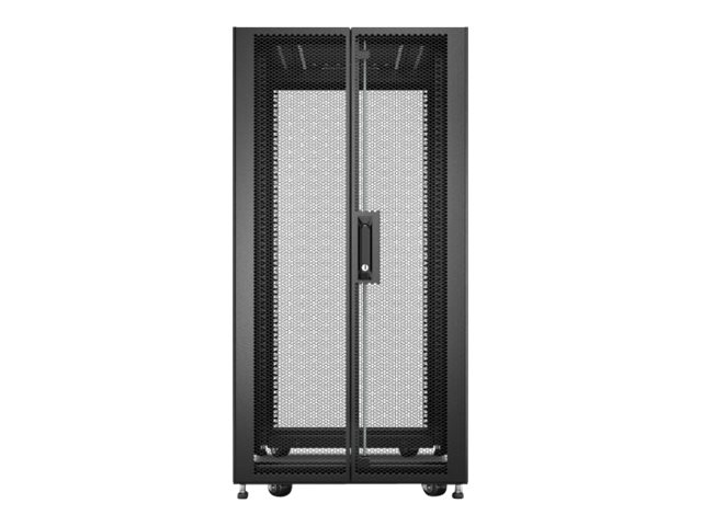 APC Easy Rack 600mm/24U/1000mm with Roof Side panel castors feet and 4 Brackets No Bottom black