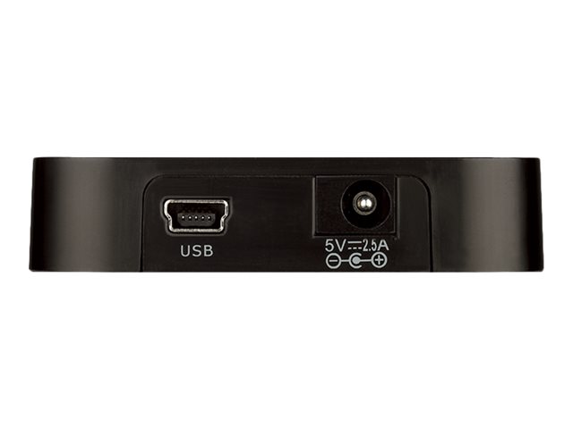 D-LINK DUB-H4 4-Port USB 2.0 Hub 480Mbps vier zusätzliche USB-2.0-Anschlüsse für PC MAC